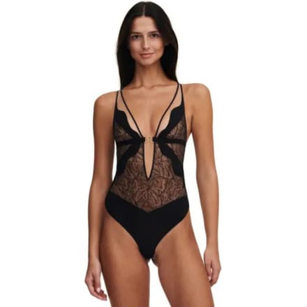 Chantelle Spark Body string en dentelle Zwart S