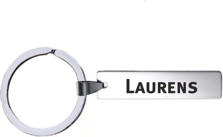 Sleutelhanger Met Naam - Laurens - RVS