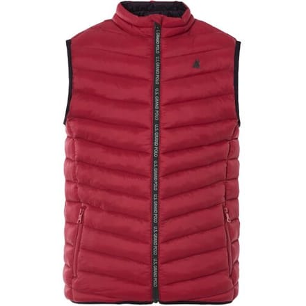 LIVERGY Gewatteerde heren bodywarmer (Rood, M)