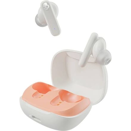 Skullcandy Smokin Buds True Wireless Bone Orange In Ear oordopjes Bluetooth Oranje, Wit Touchbesturing Telefoon