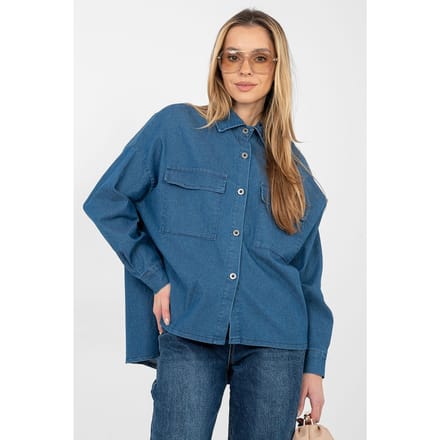 Monroe Denim Shirt - Blauw / One Size