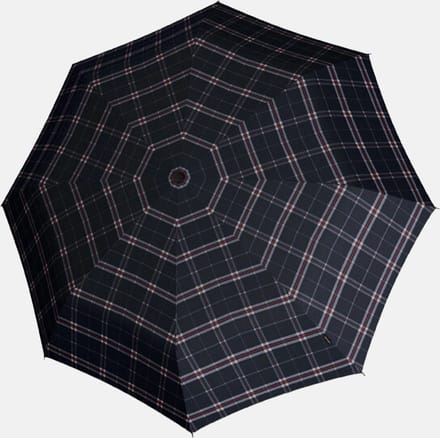 Knirps T.200 Medium Duomatic paraplu - Check navy