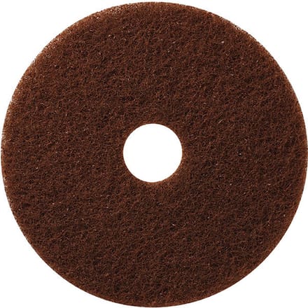 vloerpad bruin 17 inch 43cm. - profi pad - per stuk