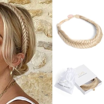Infinity Braids - Jolie Fishtail Braid - Haarband - Haarband Dames - Haarbanden - Haarband Meisje - Jolie Shimmer Ale