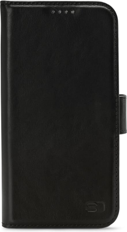 Senza Pure Leather Wallet - Geschikt voor Apple iPhone 14 Pro - Deep Black