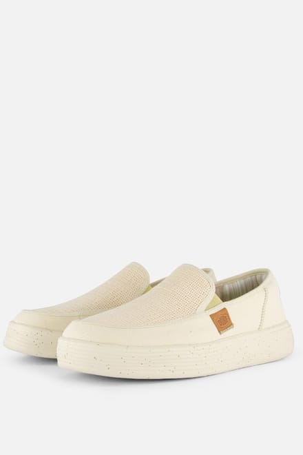 HEYDUDE Sunapee Instappers beige Katoen - Maat 45
