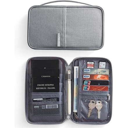 Documenten Organizer Aktetas A4 Maphouder Heren Dames Tas Cover Portemonnee Paspoort Huiskluis Functionele Bestandsopslag Case