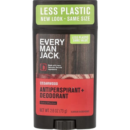 Every Man Jack, Anti-transpirant + Déodorant, Bois de cèdre, 73g (2,6 oz) black