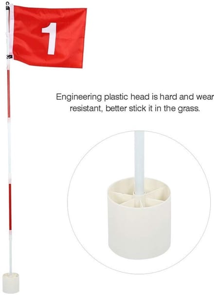 Dailygoods- Putting Set Verstelbare Hoogte - Nylon Vlag - Vlaggenmast/Accessoires