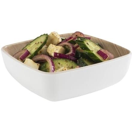 GGM Gastro (6 Stück) Schale - FRIDA - Melamin - 0,85 Liter - eckig - Weiß