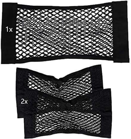 Set van 3 elastische opbergnetten voor auto
