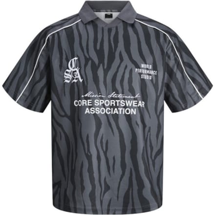 JACK&JONES - JCODUST PIPING FOOTBALL OPEN COLLAR JNR - Jongens - T-shirts