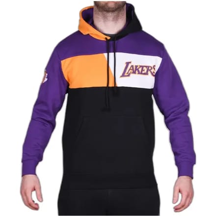 Sweatshirt fleece met capuchon Los Angeles Lakers NBA Color Blocked