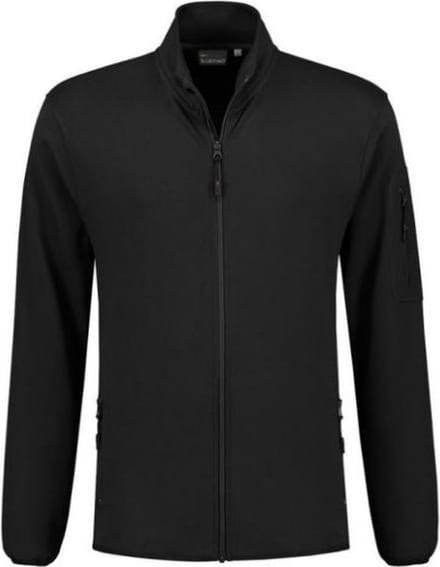 Santino Berlin Sweatvest lange mouwen +Rits - Zwart - L