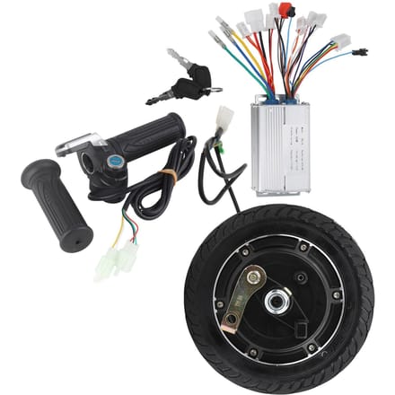 48V 350W Wiel Borstelloze Naafmotor Accessoire voor 8in Elektrische Scooter Ombouwset black