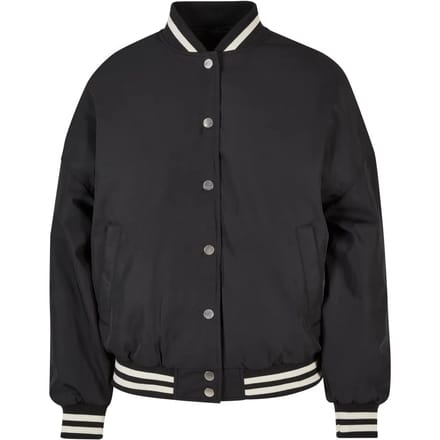 Urban Classics - Oversized Recycled College jacket - M - Zwart