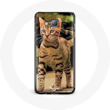 Case voor Samsung galaxy J7 2016 Bengaalse kattenras cartoon