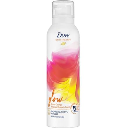 Dove Bath Therapy Douche- & Scheerschuim - Glow - met niacinamide - 200 ml