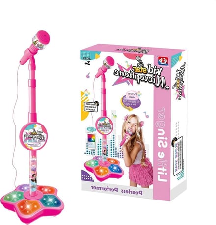 Karaoke microfoon kinderen - Zing set - Muziek plezier - In hoogte verstelbaar - Tot 100 cm - Rood