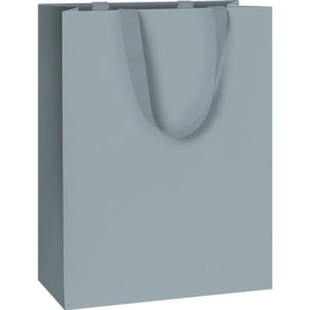 Stewo geschenktasje uni pure grijs blauw, formaat 23 x 13 x 30 cm