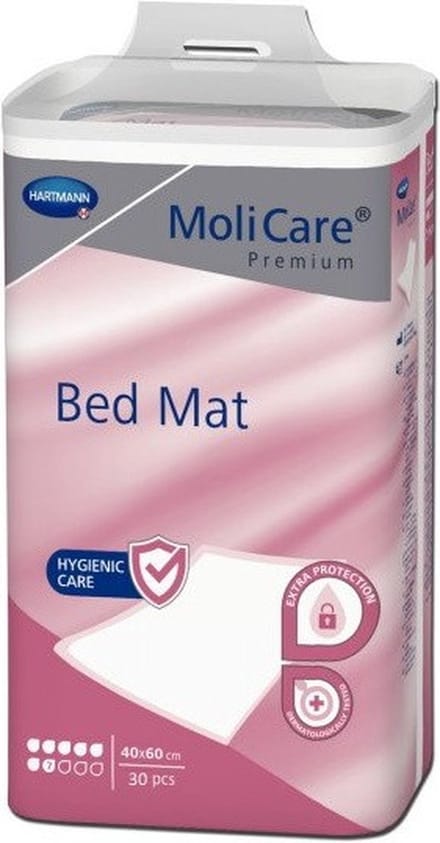 Hartmann Molicare Premium Bed Mat 7 gouttes 40 x 60 cm - 6 paquets de 30 protections