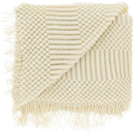 Unique Living - Plaid Palma Dove White -130x160cm
