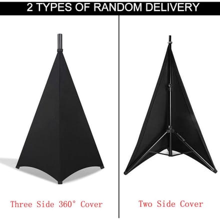 Universele Dj Licht Luidspreker Statief Cover Driezijdig Statief Rok Scrim Cover Rekbaar Materiaal (Statief Niet zwart