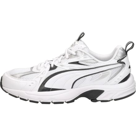 PUMA Milenio Tech Unisex Sneakers - Puma White-Puma Black-Puma Silver