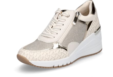 Marco Tozzi Dames Sneaker - 23723-40C Beige/Combi - Maat 41