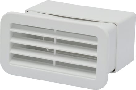 IVC Air kunststof muurrooster in PVC 110 x 55 mm | WIT