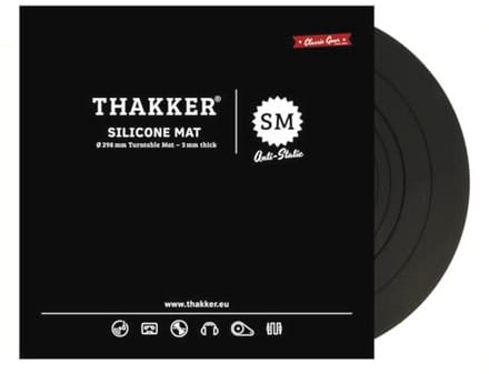 Antistatische Silicone Draaitafelmat - 3 mm dik - 298 mm diameter voor 12' draaitafel