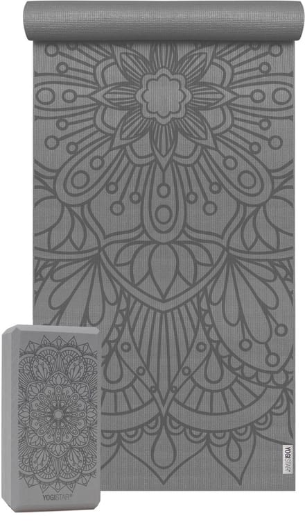 Yoga-Set Starter Edition - lotus mandala (Yogamatte + 1 Yogablock)