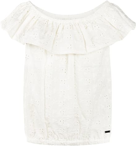No Way Monday - Meisjes Top - Offwhite - Maat 116