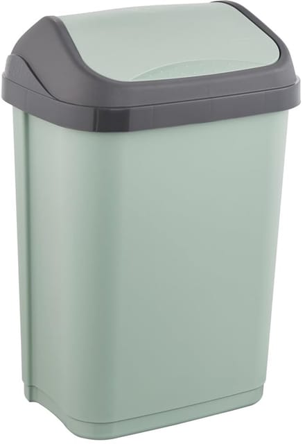 Compacte Vuilnisemmer met Roldeksel - Scandinavisch Groen - 10 L