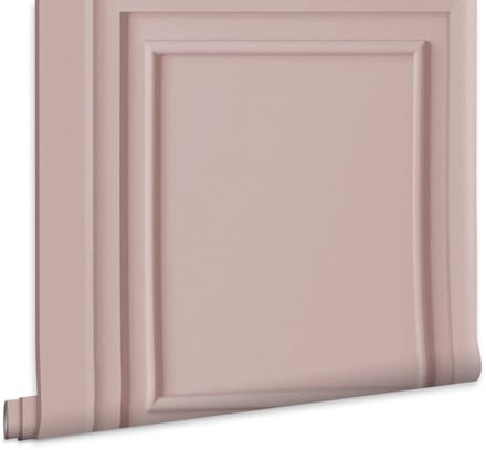 Laura Ashley Redbrook Wood Panel Behang - Houten Panelen - 10mx52cm - Roze
