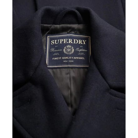 Superdry - The Merchant Store - Wollen Pea Coat - Heren - Jassen