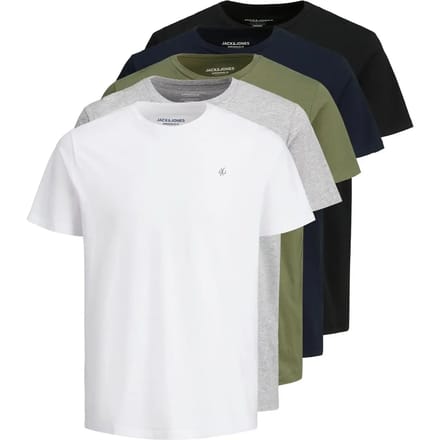Jack & Jones T-shirts 5-pack Logo T-shirts
