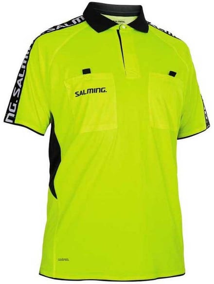 Salming Referee Korte Mouw Poloshirt Groen XL Man