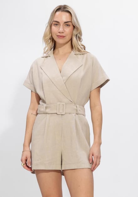 Notre-V Nv-hennika Jumpsuits Dames - Zand - Maat XXL