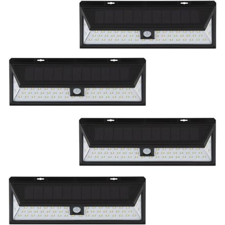 KS Verlichting 4 x Buitenlamp Zonne Energie Solys L Solar Sensor Wandlamp Buiten Set