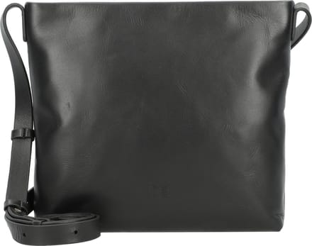 JOST Leren Schoudertas Arva Shoulder Bag Black Zwart