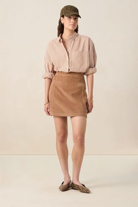 Sissy-Boy - Bruine corduroy rok