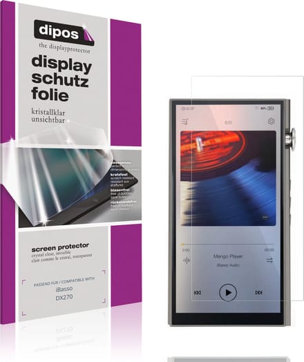 dipos – 4x Beschermfolie geschikt voor iBasso DX270 | Krasbestendige & heldere Screenprotector Ultra-Thin