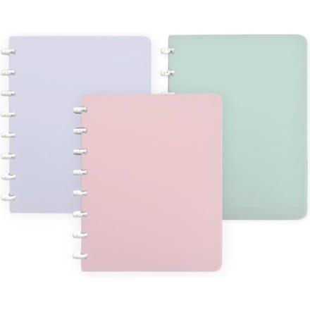 Soho pastel ringschrift pp a5, gelinieerd, assorti