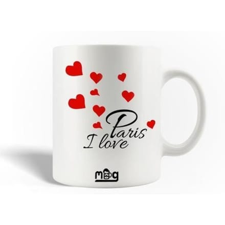 Mug - MANIACASE - I Love Paris - Céramique - 30cl - Compatible lave-vaisselle
