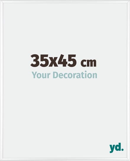 Your Decoration - Fotolijst 35x45 cm - Aluminium - Wit Hoogglans - Kent