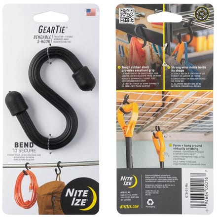 Nite ize gear tie s-hook allesbinder zwa