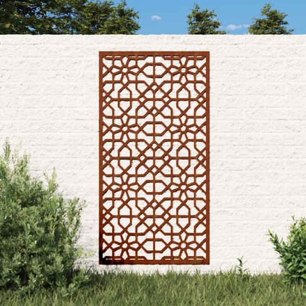 vidaXL - Wanddecoratie - tuin - Moors - ontwerp - 105x55 - cm - cortenstaal