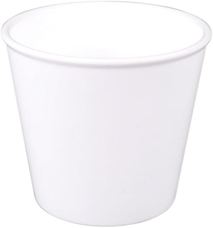 Beker- cup - 250 ml- 9 stuks- onbreekbaar- reusable- ornamin- wit
