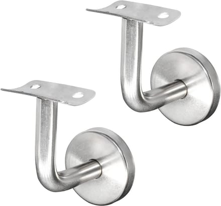Leuningdragerhouder voor trapleuning - wandbeugel 60x60 mm - 2 stuks